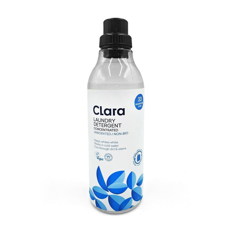 Clara Concentrated Laundry Detergent Unscented Non Bio 1 Litre
