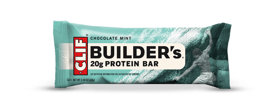 Clif Bar Builders Chocolate Mint Protein Bar 68g - Pack of 12