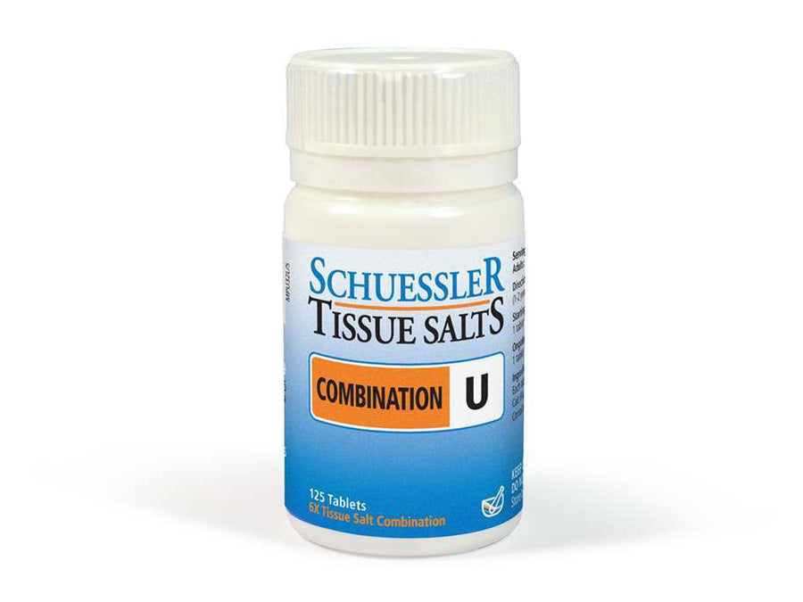 Schuessler Tissue Salts Combination U 125 Tablets