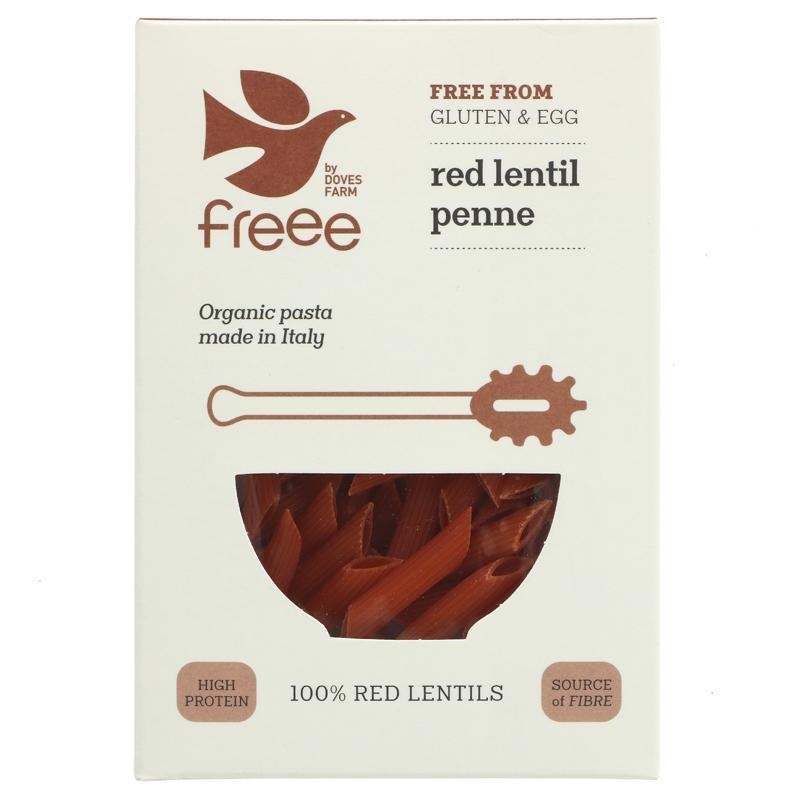Doves Farm Gluten Free Red Lentil Penne Pasta 250g