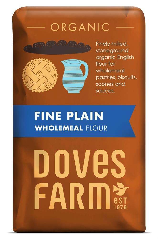 Doves Farm Organic Plain Wholemeal Flour 1kg