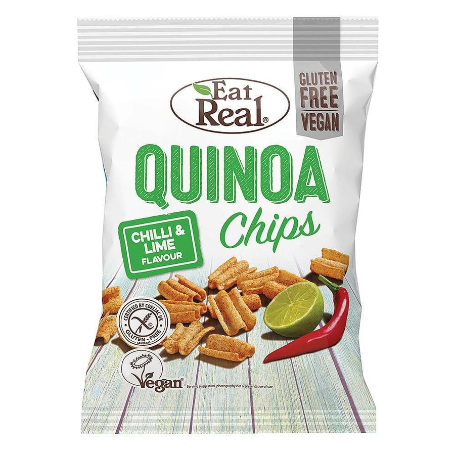 Eat Real Quinoa Chilli & Lime Chips 80g - Pack of 5