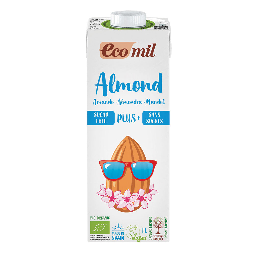 Ecomil Organic Sugar Free Almond Milk with Calcium 1 Litre