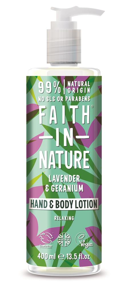 Faith In Nature Lavender & Geranium Hand & Body Lotion 400ml