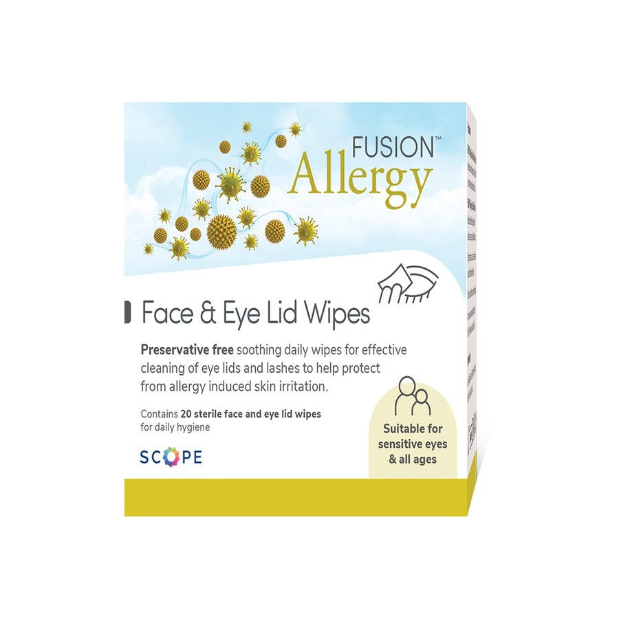 Fusion Allergy Face & Eye Lid Wipes