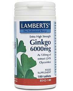 Lamberts Ginkgo 6000mg 180 Tablets