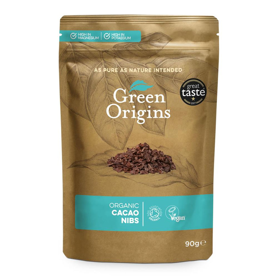 Green Origins Organic Raw Cacao Nibs 90g