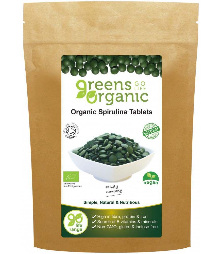 Greens Organic Spirulina 500mg 120 Tablets
