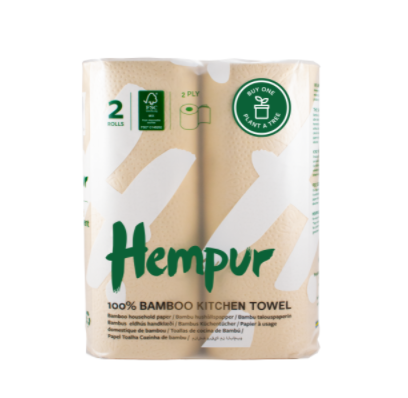 Hempur Super Absorbent Bamboo Kitchen Towel - Pack of 2
