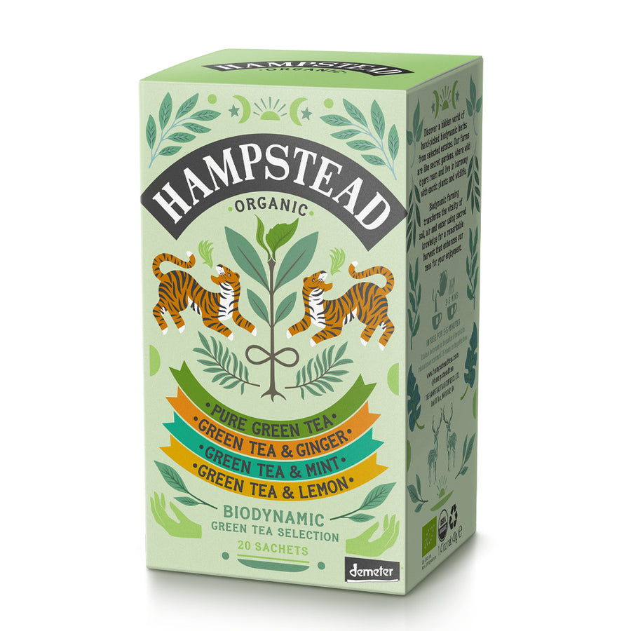 Hampstead Tea Organic Green Tea Selection - 20 Bags