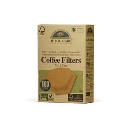 If You Care No. 2 Certified Compostable Coffee Filters 100 Pack