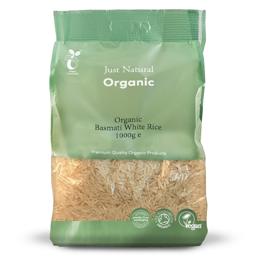 Just Natural Organic Basmati White Rice 1000g