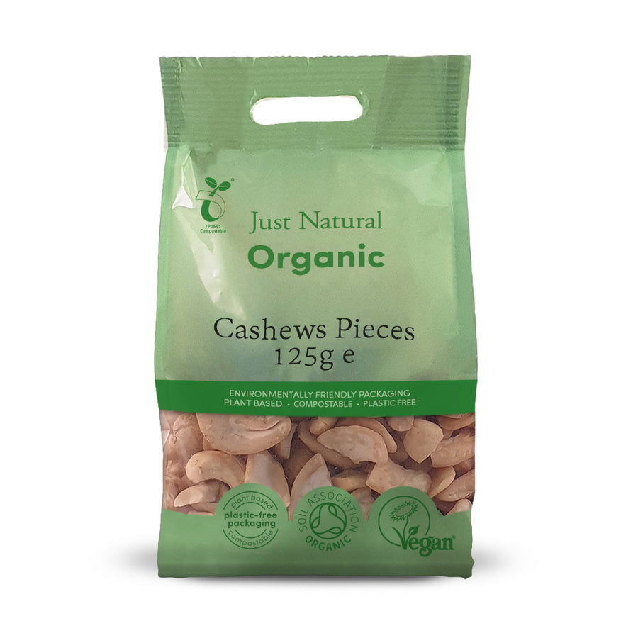 Just Natural Organic Cashews Pieces 125g