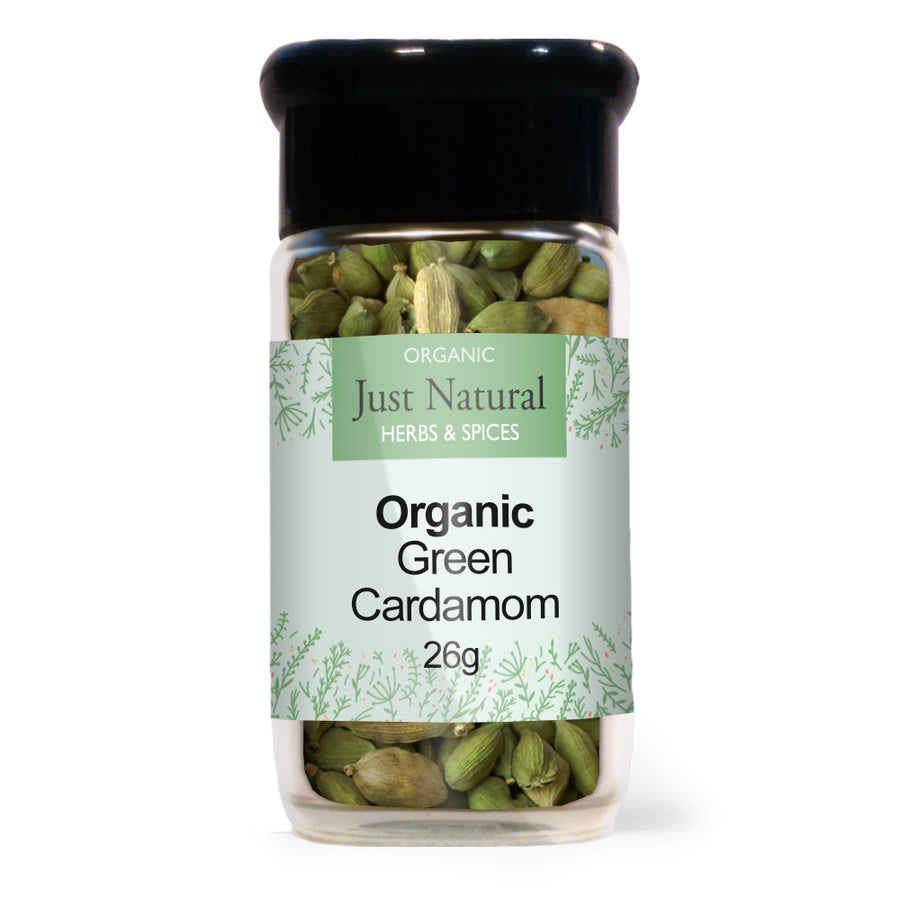 Just Natural Organic Green Cardamom 26g
