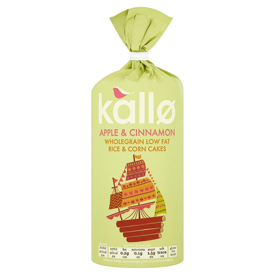 Kallo Apple & Cinnamon Rice Cakes 127g