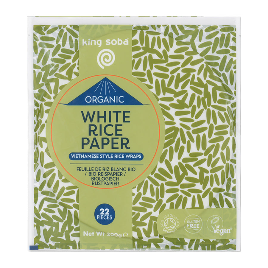 King Soba Organic White Rice Paper 200g