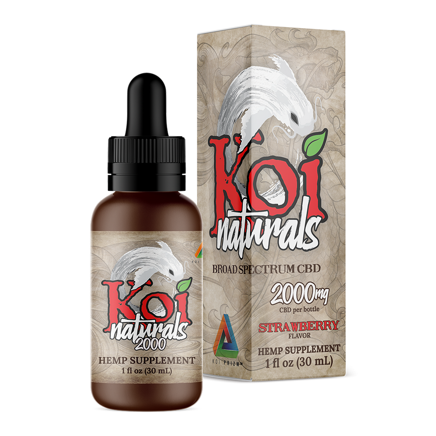 Koi Naturals 2000mg Strawberry CBD Oil 30ml