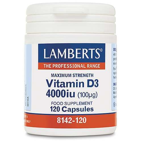 Lamberts Vitamin D3 4000iu 120 Capsules