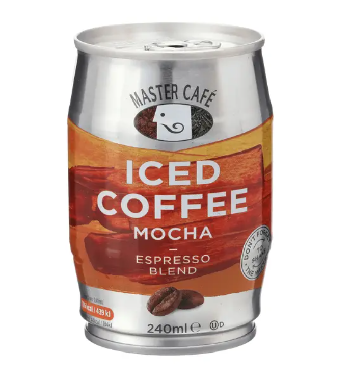 Master Cafe Iced Coffee - Mocha Flavour 240ml - Pack of 4