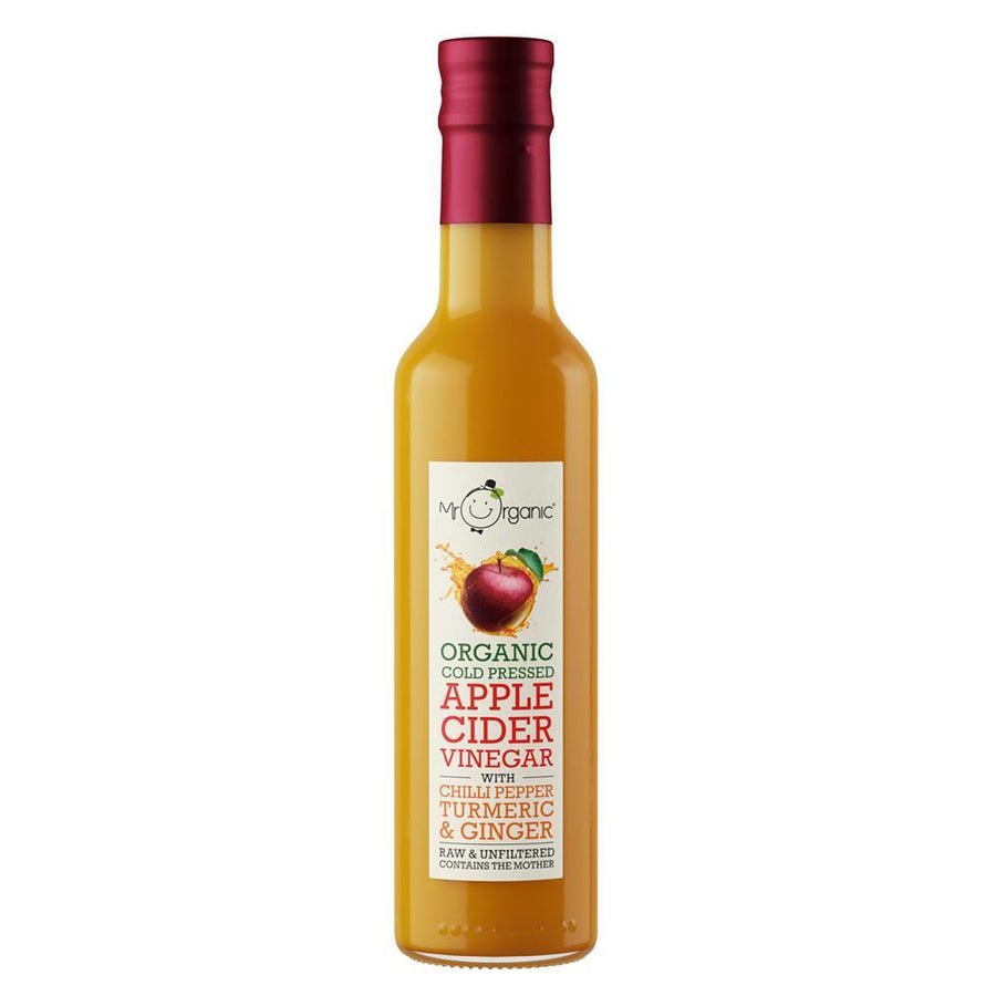 Mr Organic Apple Cider Vinegar with Chilli, Turmeric & Ginger 250ml