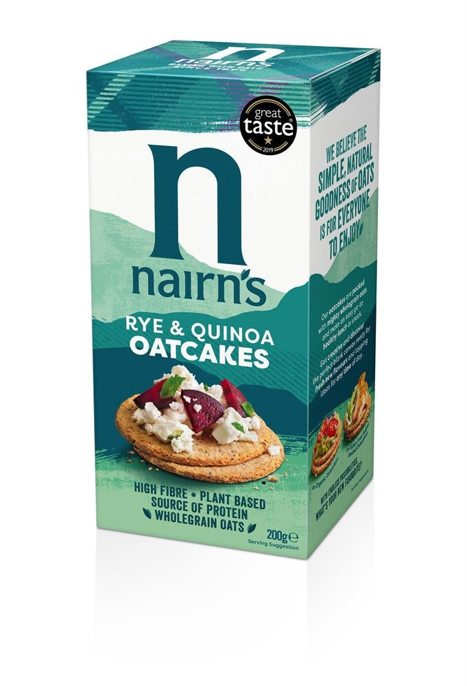 Nairn's Rye & Quinoa Oatcakes 200g