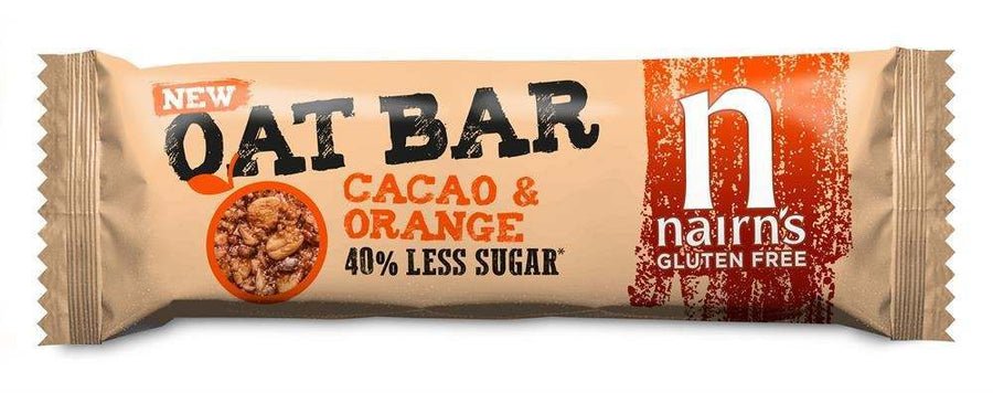 Nairn's Gluten Free Cacao & Orange Oat Bars - Pack of 20