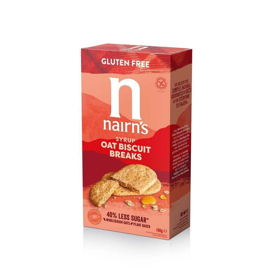 Nairn's Gluten Free Oat & Syrup Biscuit Breaks 160g