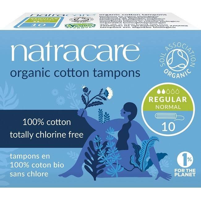 Natracare Regular Non-Applicator Tampons - Pack of 10