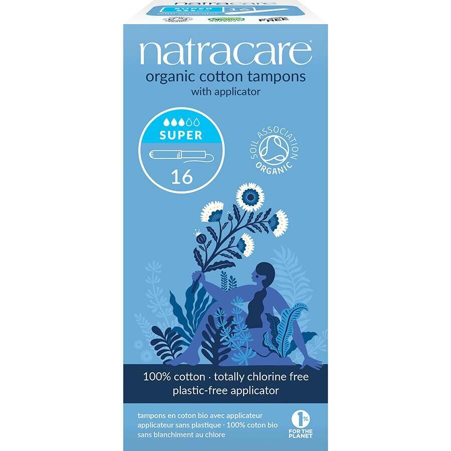 Natracare Super Applicator Tampons - Pack of 16
