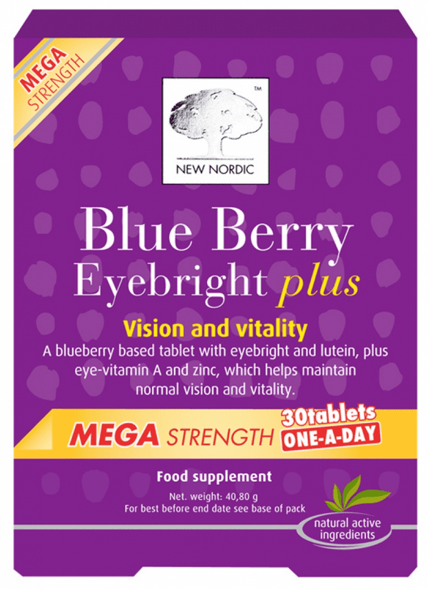 New Nordic Blueberry Eyebright Plus 30 Tablets