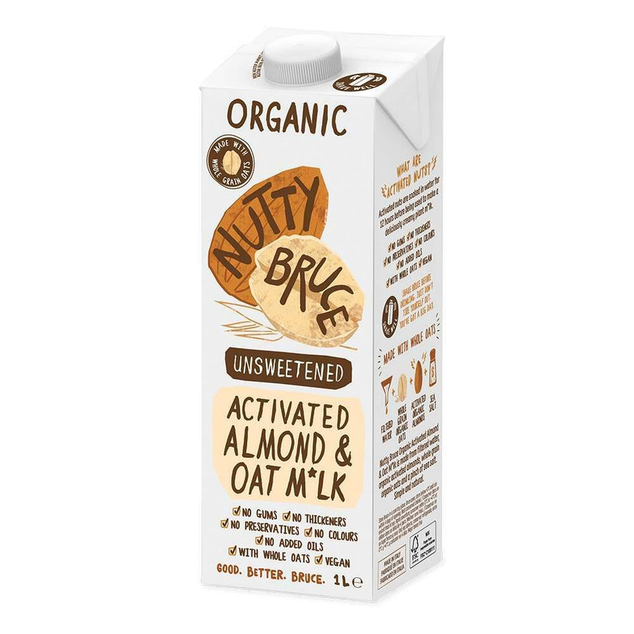 Nutty Bruce Activated Almond & Oat Milk - 1 Litre