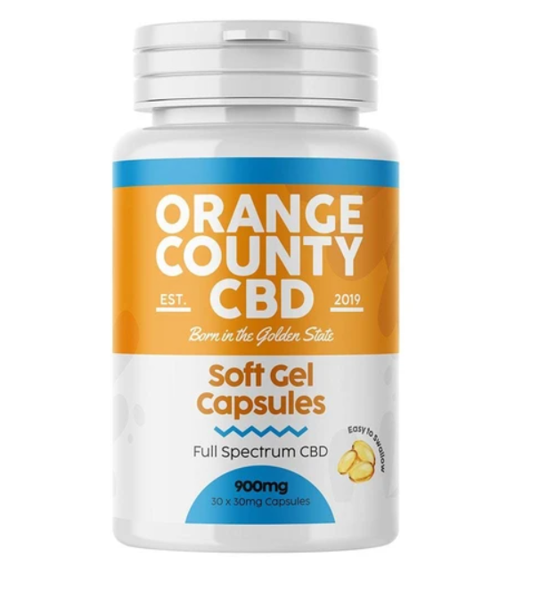 Orange County 900mg CBD - 30 Soft Gel Capsules