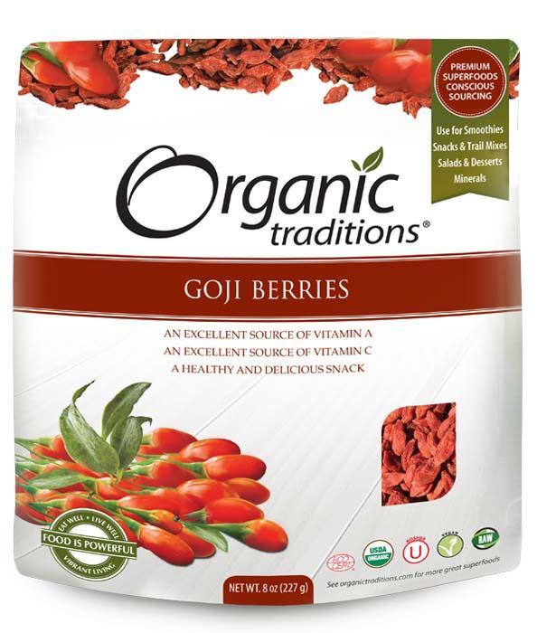 Organic Traditions Gluten Free Goji Berries 227g