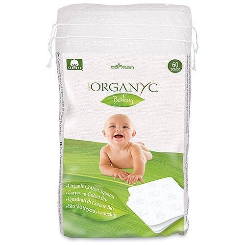 Organyc Baby Organic Cotton Squares - 60 Pieces