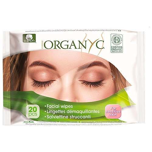 Organyc Face Wipes - 20 Wipes