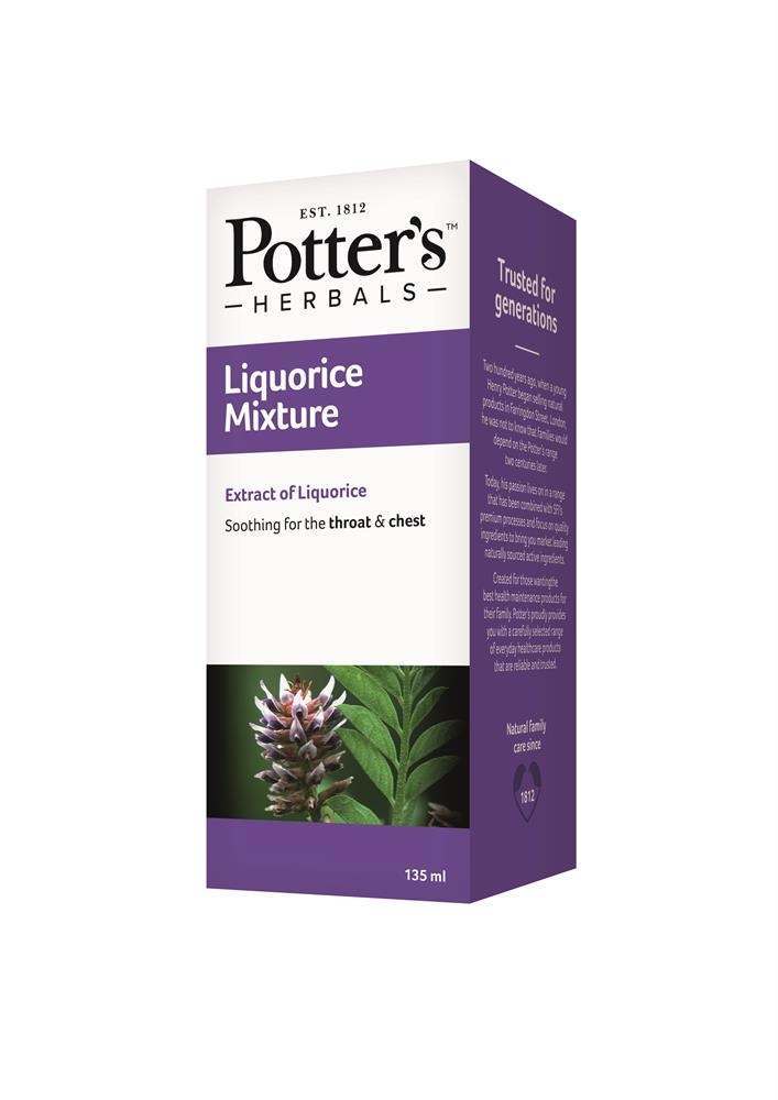 Potter's Herbals Liquorice Mixture 135ml