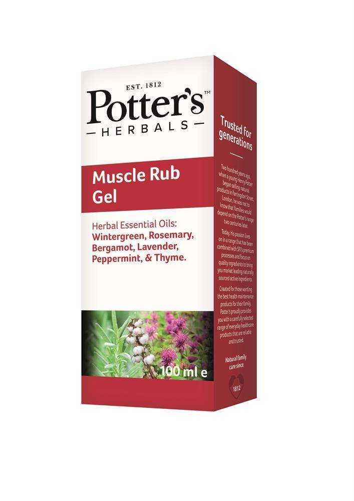 Potter's Herbals Muscle Rub Gel 100ml