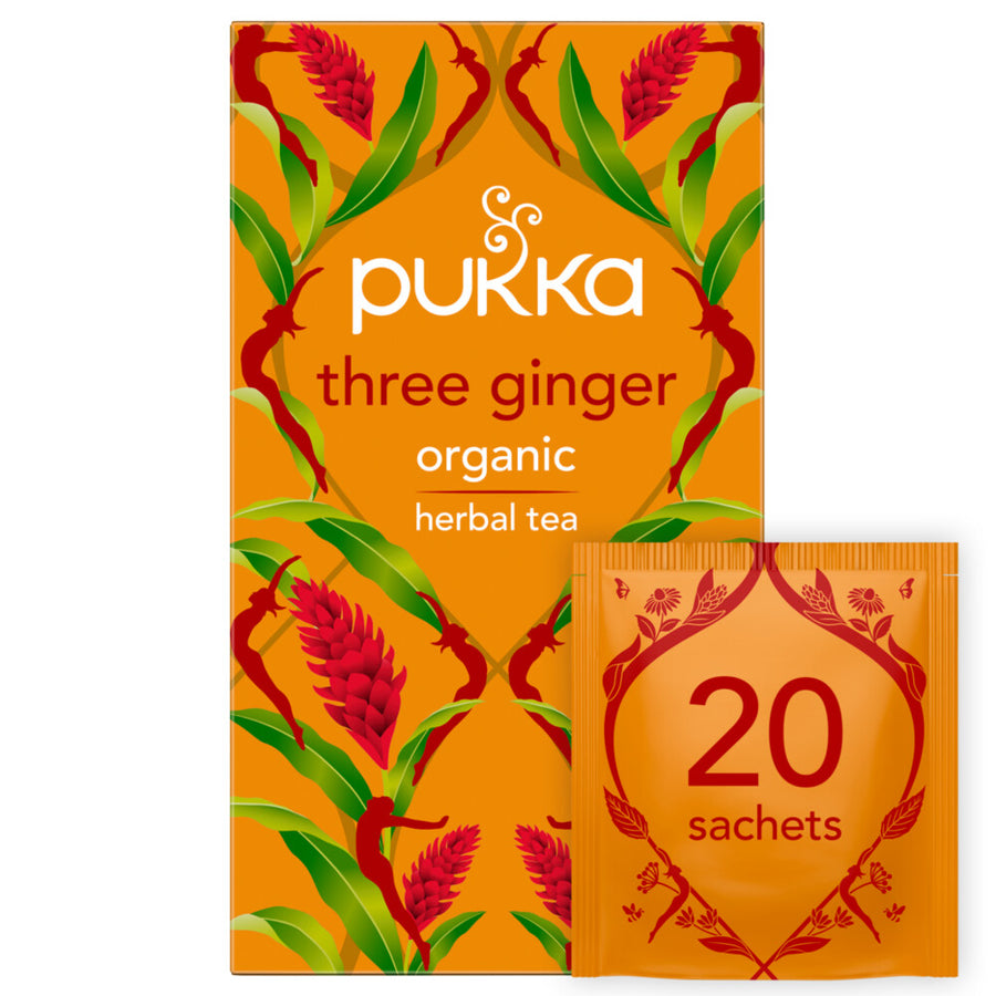 Pukka Organic Three Ginger Tea - 20 Sachets
