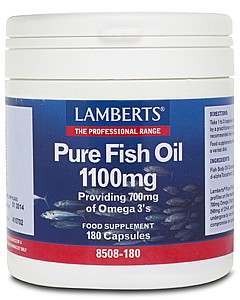 Lamberts Pure Fish Oil 1100mg 180 Capsules