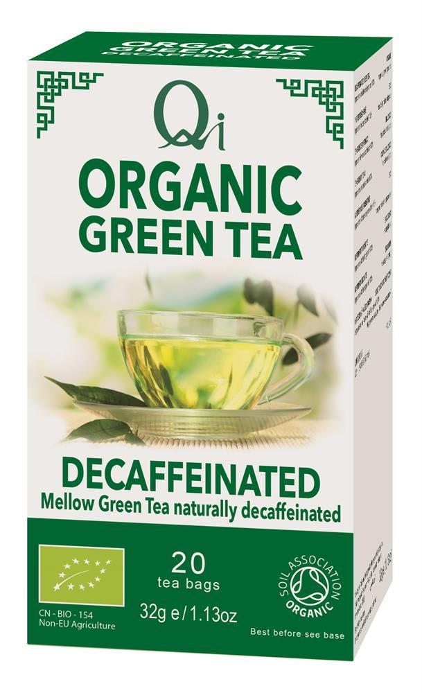 Qi Organic Decaffeinated Green Tea 20 Bags