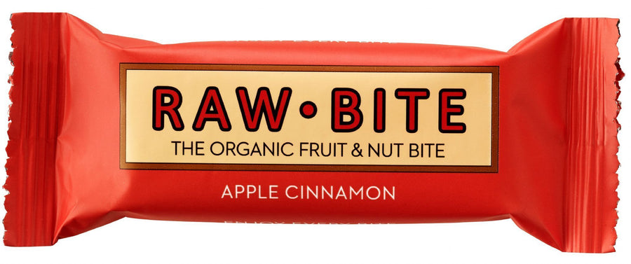 Rawbite Apple & Cinnamon Bars 50g - Pack of 12