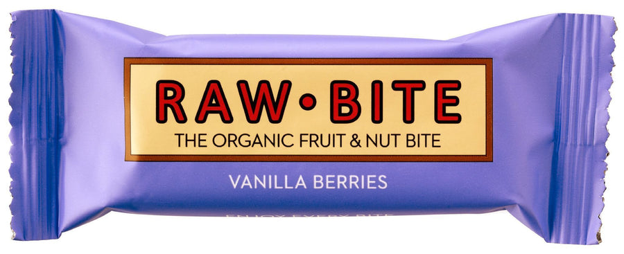 Rawbite Vanilla Berries Bars 50g - Pack of 12