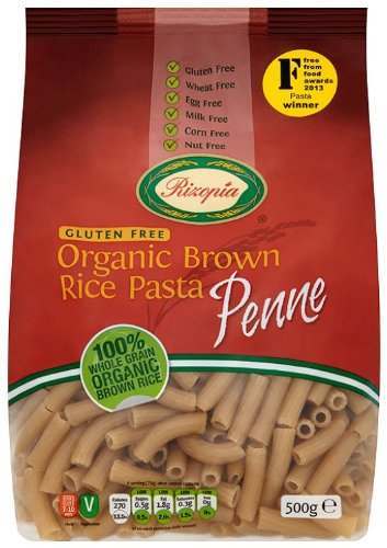 Rizopia Organic Brown Rice Penne Pasta 500g