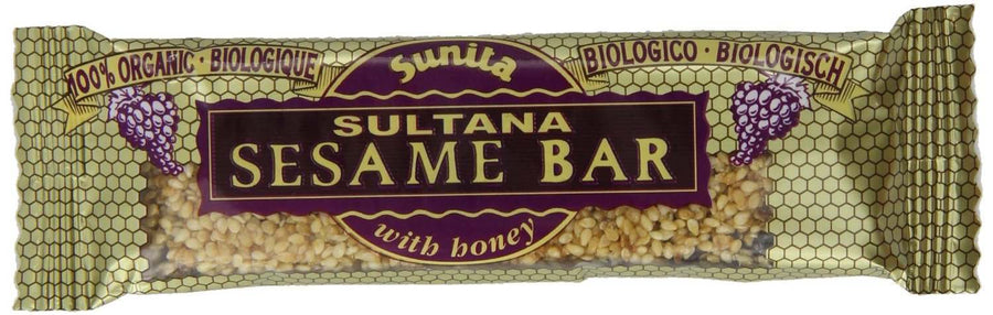 Sunita Organic Sultana Sesame Bar 30g x 24