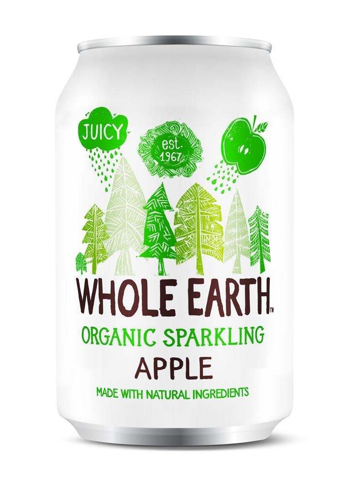 Whole Earth Organic Sparkling Apple Soft Drink 330ml