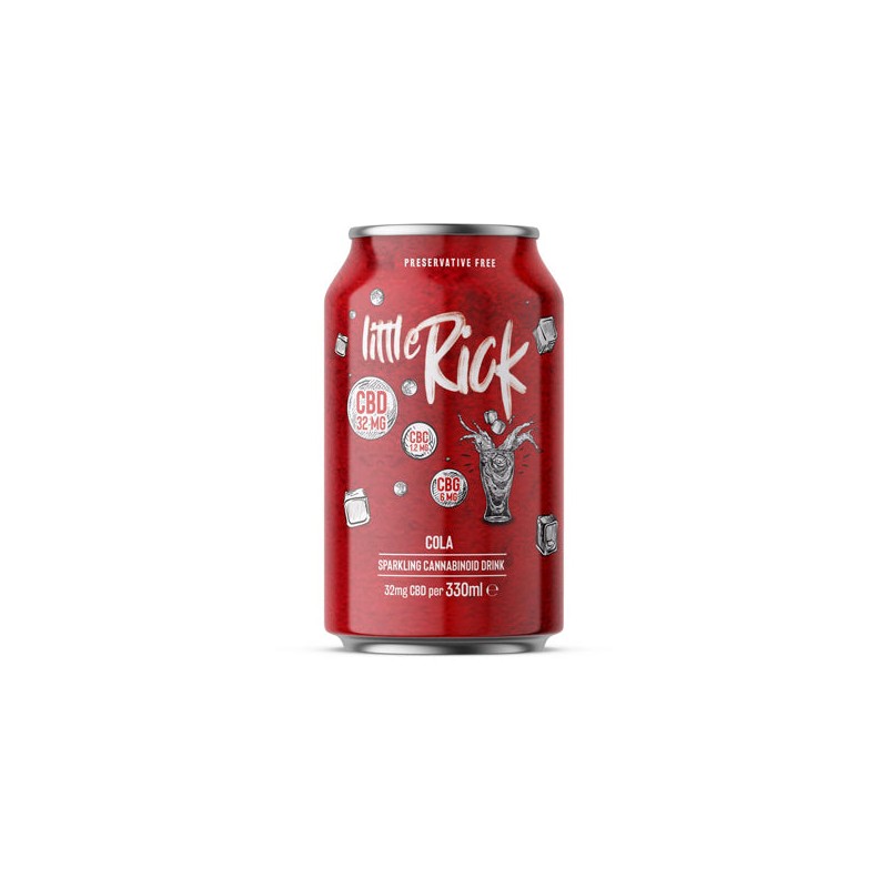 24 x Little Rick 32mg CBD Sparkling 330ml Cola