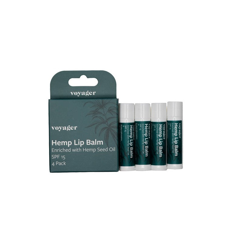 4x Voyager Hemp Lip Balm - 5g