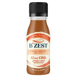 BZest Fire & Fortify Fiery Ginger Turmeric & CBD drink