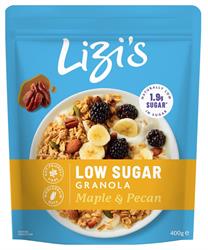 Lizi's Low Sugar Maple & Pecan 400g