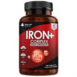 Iron Vitamin C & B12 - 180 Vegan Tablets